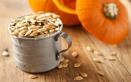 Perfect for snack time, home-roasted pumpkin seeds are simple, tasty and fun.