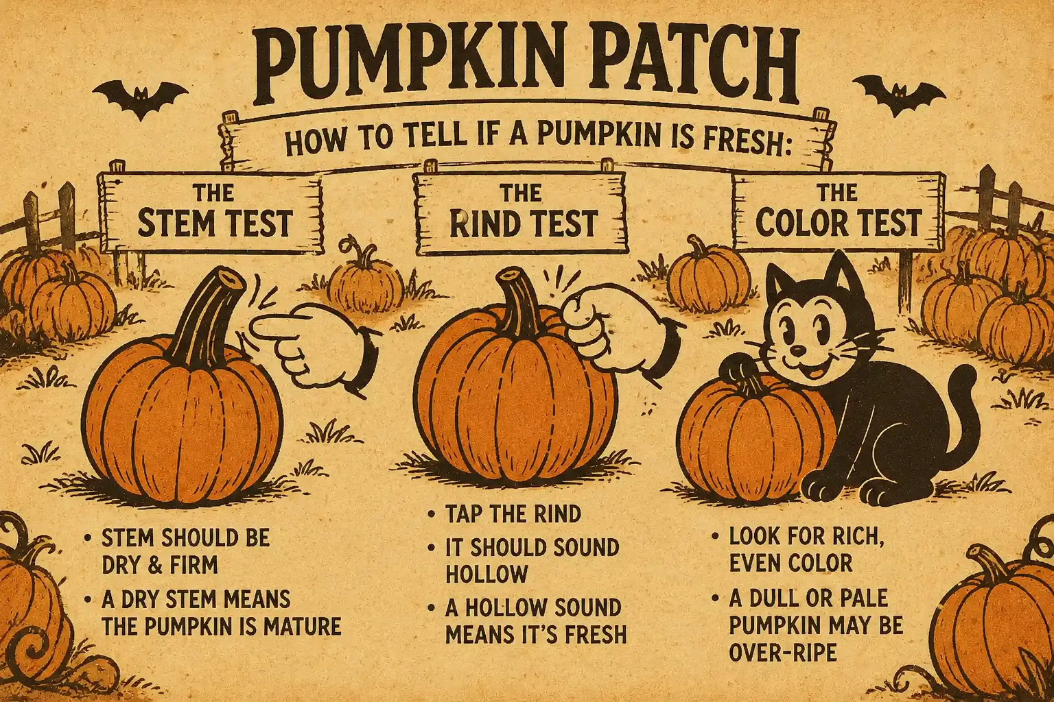 How to Tell If a Pumpkin Is Fresh: The Stem, Rind & Color Test.